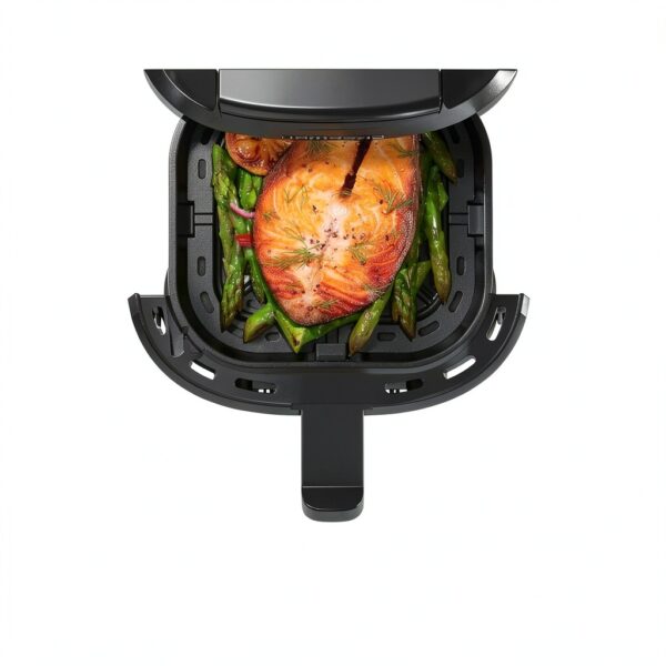 CHEFMAN 2 Qt Mini Air Fryer – Digital Space-Saving Compact Air Fryer with Nonstick and Dishwasher Safe Basket, Quick & Easy Meals in Minutes, Features Digital Timer and Shake Reminder – Black-2