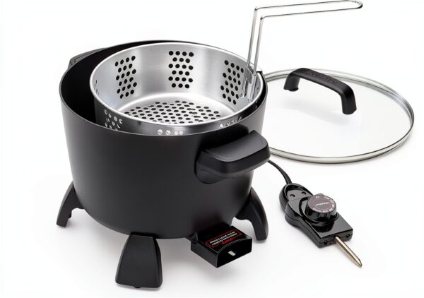Presto 8-Quart Big Kettle Multi-Cooker Deep Fryer Black-4