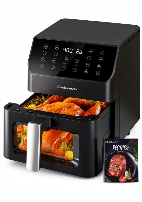 Air Fryer Beelicious 58QT 12 Function Flavor Lock Black-0