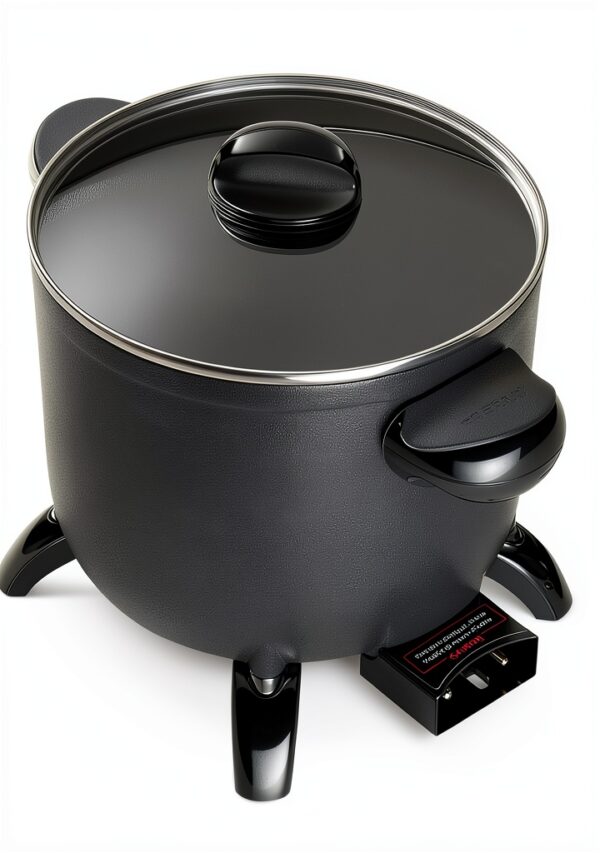 Presto Kitchen Kettle Multi-Cooker 06006 Black 5-Quart Steamer-7